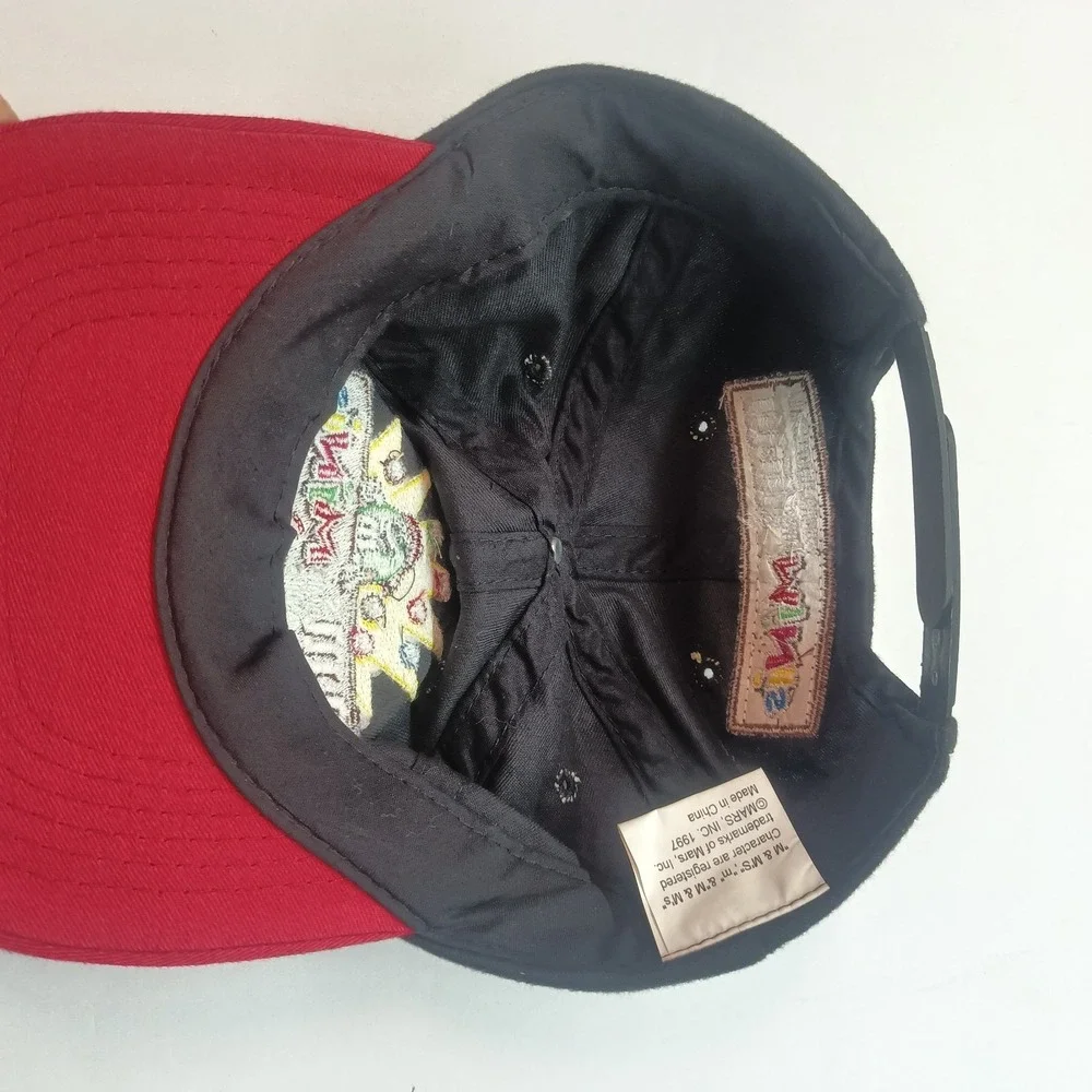 VINTAGE 1997 M&Ms‎ Minis Promo Hat Cap Snap Back Candy Milk Chocolate Green M&M